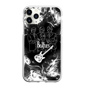 Чехол для iPhone 11 Pro матовый с принтом The Beatles в Кировске, Силикон |  | Тематика изображения на принте: beatles | music | retro | rock | битлз | гитара | джон леннон | джордж харрисон | дым | логотипы групп | музыка | песни | пол маккартини | ретро | ринго старр | рок группа | рокерские | старый рок | черно белый