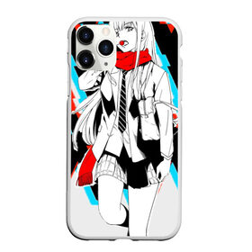 Чехол для iPhone 11 Pro матовый с принтом Darling in the Franxx в Кировске, Силикон |  | Тематика изображения на принте: 002 | 02 | darling in the franxx | zero two | zero two and hiro | любимый во франксе | милый во франксе | ноль два | франкс | хиро