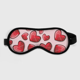 Маска для сна 3D с принтом Узор Сердечки для влюбленных в Кировске, внешний слой — 100% полиэфир, внутренний слой — 100% хлопок, между ними — поролон |  | 14 февраля | влюбленным | день святого валентина | красные | любовь | парные | подарок | сердечки | узор