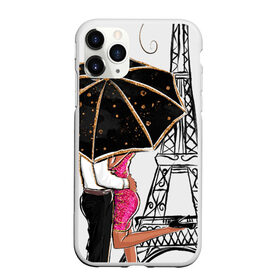 Чехол для iPhone 11 Pro Max матовый с принтом Хочу в Париж в Кировске, Силикон |  | Тематика изображения на принте: tegunvteg | башня | любовь | путешествия