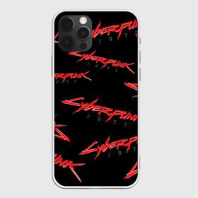 Чехол для iPhone 12 Pro с принтом Cyberpunk 2077 red в Кировске, силикон | область печати: задняя сторона чехла, без боковых панелей | 2077 | cyber punk 2077 | cyberpunk | cyberpunk2077art | red | samurai | киберпанк | красный 2077