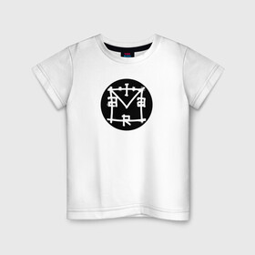 Детская футболка хлопок с принтом arttaram в Кировске, 100% хлопок | круглый вырез горловины, полуприлегающий силуэт, длина до линии бедер | arttaram | logo | watermark | логотип | подпись