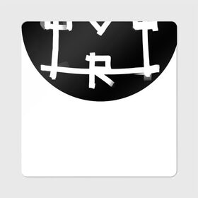 Магнит виниловый Квадрат с принтом arttaram в Кировске, полимерный материал с магнитным слоем | размер 9*9 см, закругленные углы | arttaram | logo | watermark | логотип | подпись