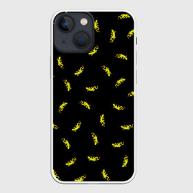Чехол для iPhone 13 mini с принтом Ящерки в Кировске,  |  | Тематика изображения на принте: животное | минимализм | мультик | ящерица