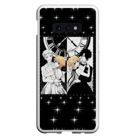 Чехол для Samsung S10E с принтом THE PROMISED NEVERLAND в Кировске, Силикон | Область печати: задняя сторона чехла, без боковых панелей | grace field | inscription the promised neverland | norman | print the promised neverland | rey | the promised neverland | єmma | ємма | аниме | грейс филд | надпись the promised neverland | норман | принт the promised neverland | рей | се