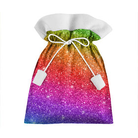 Подарочный 3D мешок с принтом Блестки радуги в Кировске, 100% полиэстер | Размер: 29*39 см | абстракция | блеск | блестки | блестяжки | блестяшки | градиент | радуга | узор | фон | яркий узор