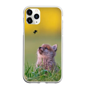 Чехол для iPhone 11 Pro Max матовый с принтом Лисенок и пчелка в Кировске, Силикон |  | Тематика изображения на принте: fox | foxy | животное | звери | лиса | лисенок | лисичка | милая | рыжая | фокс