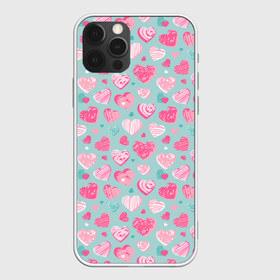 Чехол для iPhone 12 Pro Max с принтом Сердечки в разных стилях в Кировске, Силикон |  | 14 февраля | heart | hearts | love | pattern | pink | valentine | valentines | арт | валентинка | валентинов день | день влюбленных | кисти | лав | лав ю | любовь | паттерн | рисунок | розовое | святой валентин | сердечки | сердце