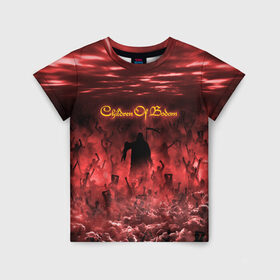 Детская футболка 3D с принтом Children of Bodom в Кировске, 100% гипоаллергенный полиэфир | прямой крой, круглый вырез горловины, длина до линии бедер, чуть спущенное плечо, ткань немного тянется | cobhc | death | metal | дым | концерт | метал | рок | толпа