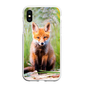 Чехол для iPhone XS Max матовый с принтом Лисичка в Кировске, Силикон | Область печати: задняя сторона чехла, без боковых панелей | fox | foxy | животное | звери | лиса | лисенок | лисичка | милая | рыжая | фокс