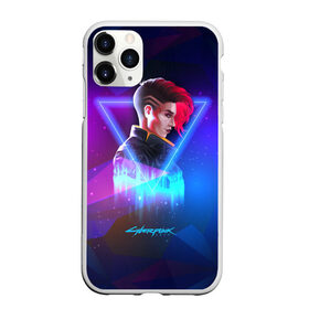 Чехол для iPhone 11 Pro Max матовый с принтом Cyberpunk 2077 в Кировске, Силикон |  | cyberpunk 2077 | игра | киберпанк | компьютерная | космос | неоновый | панк | персонаж | подарок | фиолетовый