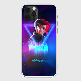 Чехол для iPhone 12 Pro Max с принтом Cyberpunk 2077 в Кировске, Силикон |  | cyberpunk 2077 | игра | киберпанк | компьютерная | космос | неоновый | панк | персонаж | подарок | фиолетовый