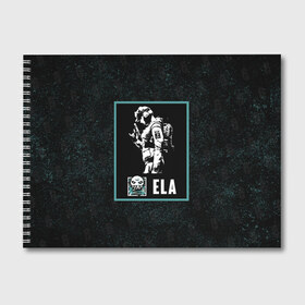 Альбом для рисования с принтом Ela в Кировске, 100% бумага
 | матовая бумага, плотность 200 мг. | ela | r6s | rainbow six siege | оперативник | персонаж | эла