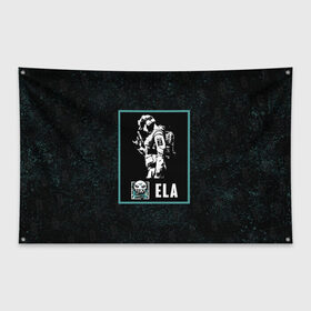 Флаг-баннер с принтом Ela в Кировске, 100% полиэстер | размер 67 х 109 см, плотность ткани — 95 г/м2; по краям флага есть четыре люверса для крепления | ela | r6s | rainbow six siege | оперативник | персонаж | эла