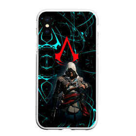 Чехол для iPhone XS Max матовый с принтом Assassin’s Creed в Кировске, Силикон | Область печати: задняя сторона чехла, без боковых панелей | Тематика изображения на принте: action adventure | action rpg | creed | игра | мультиплатформенная | паркур | стелс