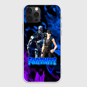 Чехол для iPhone 12 Pro Max с принтом Fortnite T-800/Sarah в Кировске, Силикон |  | Тематика изображения на принте: fortnite | heroes | logo game | marshmallow | marshmello | sarah | sarah connor | t 800 | terminator | битва | бойцы | игра | карась | логотипы игр | маршмеллоу | персонажи игр | робот | сара коннор | терминатор | фортнайт