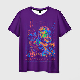 Мужская футболка 3D с принтом Alice in Chains в Кировске, 100% полиэфир | прямой крой, круглый вырез горловины, длина до линии бедер | alice in chains | алиса в цепях | альтернативный метал | гранж | рок | сладж метал | хард рок | хеви метал | элис ин чэйнс