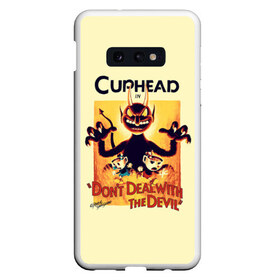 Чехол для Samsung S10E с принтом Cuphead в Кировске, Силикон | Область печати: задняя сторона чехла, без боковых панелей | cup head | cuphead | game | games | игра | игры | кап хэд | купахэд