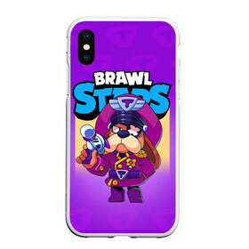 Чехол для iPhone XS Max матовый с принтом Генерал Гавс - Brawl Stars в Кировске, Силикон | Область печати: задняя сторона чехла, без боковых панелей | brawl | brawler | brawlstars | chromatic | colonel | legendary | ruffs | supercell | боец | бравл | бравлер | бравлпасс | бравлстарс | бравлстарсигра | лега | легендарка | новый перс | перс бравл | суперселл | суперцел | хр