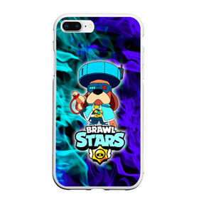 Чехол для iPhone 7Plus/8 Plus матовый с принтом Brawl Stars Ronin Ruffs в Кировске, Силикон | Область печати: задняя сторона чехла, без боковых панелей | brawl stars | colonel ruffs | logo | ronin ruffs | ruffs | бравл старс | бравлер | генерал гавс | генерал руфф | логотипы игр | персонажи игр | раффс | руфус | руффс | собака