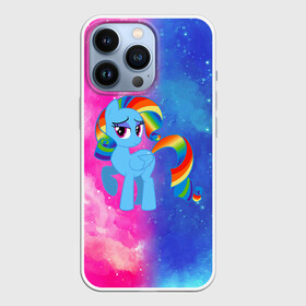 Чехол для iPhone 13 Pro с принтом Радуга Дэш в Кировске,  |  | baby | girl | horse | kawaii | luna | my little pony | princess | rainbow | rainbow dash | девочкам | девочки | детям | единорог | животные | кавайный | конь | лошадь | луна | малыш | облака | пегас | пинки пай | пони | радуга дэш