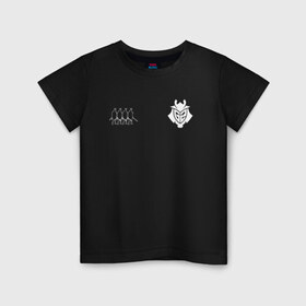 Детская футболка хлопок с принтом G2 Samurai collection (2021 22) в Кировске, 100% хлопок | круглый вырез горловины, полуприлегающий силуэт, длина до линии бедер | 0x000000123 | g2 | gamers2 | kennys | niko