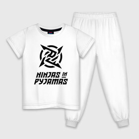 Детская пижама хлопок с принтом NiP Ninja in Pijamas (2021 22) в Кировске, 100% хлопок |  брюки и футболка прямого кроя, без карманов, на брюках мягкая резинка на поясе и по низу штанин
 | 0x000000123 | csgo | f0rest | get_right | ninja in pijamas | nip | ксго | нип