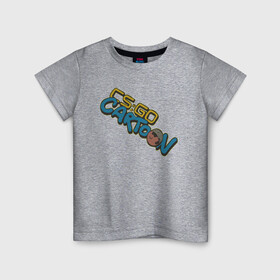 Детская футболка хлопок с принтом CS:GO Cartoon в Кировске, 100% хлопок | круглый вырез горловины, полуприлегающий силуэт, длина до линии бедер | 