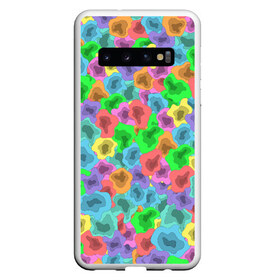 Чехол для Samsung Galaxy S10 с принтом NEON ABSTRACTION в Кировске, Силикон | Область печати: задняя сторона чехла, без боковых панелей | Тематика изображения на принте: 2021 | acid | multicolor | абстракция | кислотный | летний | модный | неоновый | разноцветный | тренд | яркий