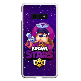 Чехол для Samsung S10E с принтом Brawl Stars - Генерал Гавс в Кировске, Силикон | Область печати: задняя сторона чехла, без боковых панелей | 2020 | 2021 | brawl | colonel | dog | leon | ruffus | space | stars | бравл | браво | гавс | генерал | корабль | космический | космос | леон | лион | новые | новый | персонаж | персонажи | пес | планеты | собака | страс