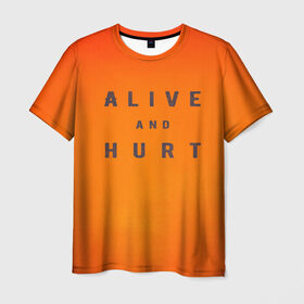 Мужская футболка 3D с принтом Alive and hurt в Кировске, 100% полиэфир | прямой крой, круглый вырез горловины, длина до линии бедер | alive | and | ash | form | hip hop | hurt | is | lil peep | lilpeep | lilpip | our | purest | rap | rep | лил пип | лилпип | реп | рэп | хип хоп | эмо рэп