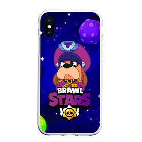 Чехол для iPhone XS Max матовый с принтом Brawl Stars - Генерал Гавс в Кировске, Силикон | Область печати: задняя сторона чехла, без боковых панелей | Тематика изображения на принте: 2020 | 2021 | brawl | colonel | dog | leon | ruffus | space | stars | бравл | браво | гавс | генерал | корабль | космический | космос | леон | лион | новые | новый | персонаж | персонажи | пес | планеты | собака | страс