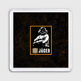 Магнит 55*55 с принтом Jager в Кировске, Пластик | Размер: 65*65 мм; Размер печати: 55*55 мм | jager | r6s | rainbow six siege | оперативник | персонаж | ягер