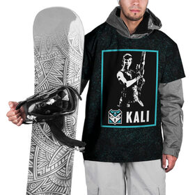Накидка на куртку 3D с принтом Kali в Кировске, 100% полиэстер |  | Тематика изображения на принте: kali | r6s | rainbow six siege | кали | оперативник | персонаж