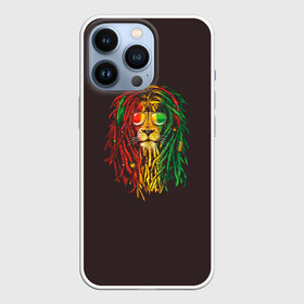Чехол для iPhone 13 Pro с принтом Bob lion в Кировске,  |  | bob_marley | dreadlocks | hippie | jamaica | lion | reggae | боб марли | дреды | регги | хиппи | ямайка