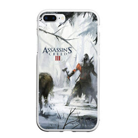 Чехол для iPhone 7Plus/8 Plus матовый с принтом Assassin’s Creed 3 в Кировске, Силикон | Область печати: задняя сторона чехла, без боковых панелей | Тематика изображения на принте: black flag | brotherhood | chronicles | creed | game | origins | revelations | rogue | syndicate | unity | альтаир | ассасин | игры | кинжал | пираты