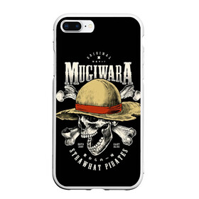 Чехол для iPhone 7Plus/8 Plus матовый с принтом MUGIWARA ONE PIECE в Кировске, Силикон | Область печати: задняя сторона чехла, без боковых панелей | anime | luffy | one piece | onepiece | usopp | zoho | zoro | аниме | большой куш | ван пис | ванпис | вон пис | луфи | луффи | манки д луффи | пират | скелет | шляпа