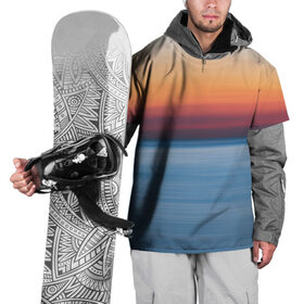 Накидка на куртку 3D с принтом Рассвет на берегу в Кировске, 100% полиэстер |  | nature | save the nature | берег | берегите природу | корабли | море | природа | рассвет | солнце