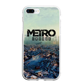 Чехол для iPhone 7Plus/8 Plus матовый с принтом Metro Exodus в Кировске, Силикон | Область печати: задняя сторона чехла, без боковых панелей | 2033 | exodus | metro | metro 2033 | metro exodus | stalker | апокалипсис | диггер | дигеры | метро | разрушка | эпидемия