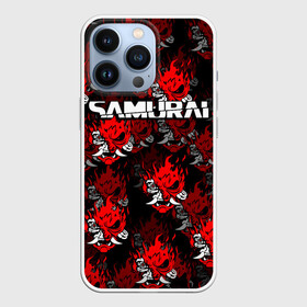 Чехол для iPhone 13 Pro с принтом SAMURAI KEANU REEVES ЛОГОТИП в Кировске,  |  | 2020 | cyberpunk 2077 | future | hack | keanu reeves | night city | samurai | sci fi | trauma team | киану ривз | киберпанк | киберпанк 2077 | логотип | роботы | самураи | фантастика