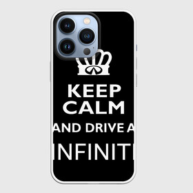 Чехол для iPhone 13 Pro с принтом Drive a INFINITI в Кировске,  |  | 35 | auto | car | fx35 | infinity | keep calm | qx80 | sport | авто | автомобиль | водитель | гонщик | инфинити | королевский | король | корона | лого | логотип | любитель | марка | машина | подарок | рейсер