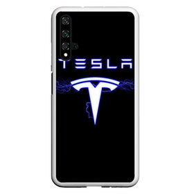 Чехол для Honor 20 с принтом TESLA в Кировске, Силикон | Область печати: задняя сторона чехла, без боковых панелей | ac | acdc | america | auto | car | cars | dc | electro | elon | logo | musk | rock | space | spacex | tesla | usa | x | авто | автомобиль | илон | космос | лого | логотип | маск | машина | молнии | молния | музыка | рок | тесла | электричест