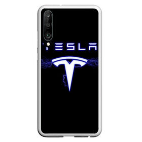 Чехол для Honor P30 с принтом TESLA в Кировске, Силикон | Область печати: задняя сторона чехла, без боковых панелей | ac | acdc | america | auto | car | cars | dc | electro | elon | logo | musk | rock | space | spacex | tesla | usa | x | авто | автомобиль | илон | космос | лого | логотип | маск | машина | молнии | молния | музыка | рок | тесла | электричест