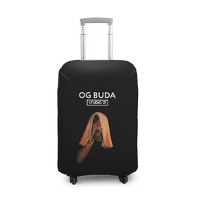 Чехол для чемодана 3D с принтом OG Buda в Кировске, 86% полиэфир, 14% спандекс | двустороннее нанесение принта, прорези для ручек и колес | melon music | og buda | опг сити | русский рэп | рэп | тюмень | хип хоп