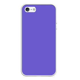 Чехол для iPhone 5/5S матовый с принтом Аспидно-синий в Кировске, Силикон | Область печати: задняя сторона чехла, без боковых панелей | без дизайна | без картинки | одноцветные | синий