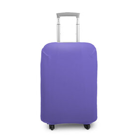 Чехол для чемодана 3D с принтом Аспидно-синий в Кировске, 86% полиэфир, 14% спандекс | двустороннее нанесение принта, прорези для ручек и колес | без дизайна | без картинки | одноцветные | синий