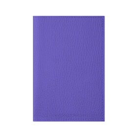Обложка для паспорта матовая кожа с принтом Аспидно-синий в Кировске, натуральная матовая кожа | размер 19,3 х 13,7 см; прозрачные пластиковые крепления | без дизайна | без картинки | одноцветные | синий