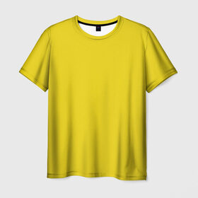 Мужская футболка 3D с принтом Жёлтый в Кировске, 100% полиэфир | прямой крой, круглый вырез горловины, длина до линии бедер | geometry | neon | texture | yellow | жёлтый | один тон | однотон | текстура