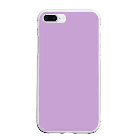 Чехол для iPhone 7Plus/8 Plus матовый с принтом Глициниевый цвет (без рисунка) в Кировске, Силикон | Область печати: задняя сторона чехла, без боковых панелей | глициниевый | однотонный | пурпурный | розовый | фиолетовый | цвет