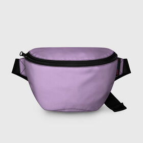 Поясная сумка 3D с принтом Глициниевый цвет (без рисунка) в Кировске, 100% полиэстер | плотная ткань, ремень с регулируемой длиной, внутри несколько карманов для мелочей, основное отделение и карман с обратной стороны сумки застегиваются на молнию | глициниевый | однотонный | пурпурный | розовый | фиолетовый | цвет